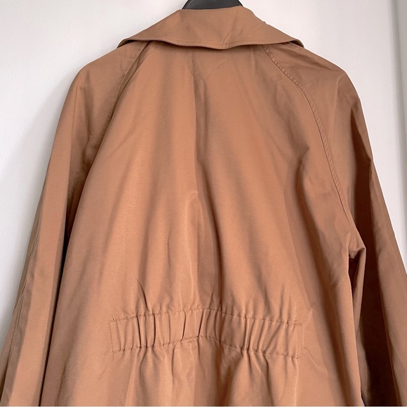 Tan Long Open Trench Coat - Picture 4 of 9